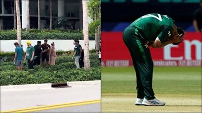 Watch: Haris Rauf frustrated by fan invading personal space, ignores wife's advice to confront troll and hurls abuses Haris Rauf engages in a fight with an unruly fan (Screengrab: X, Getty Images)