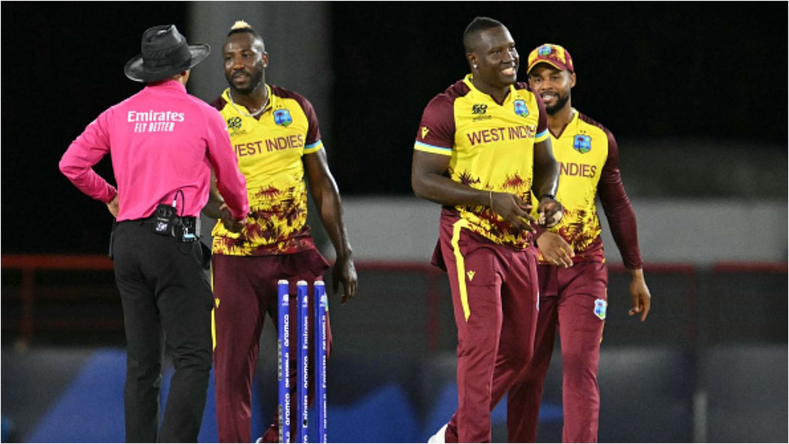 Rovman Powell surpasses legendary Kieron Pollard for epic feat as West Indies captain West Indies team in frame (Getty)