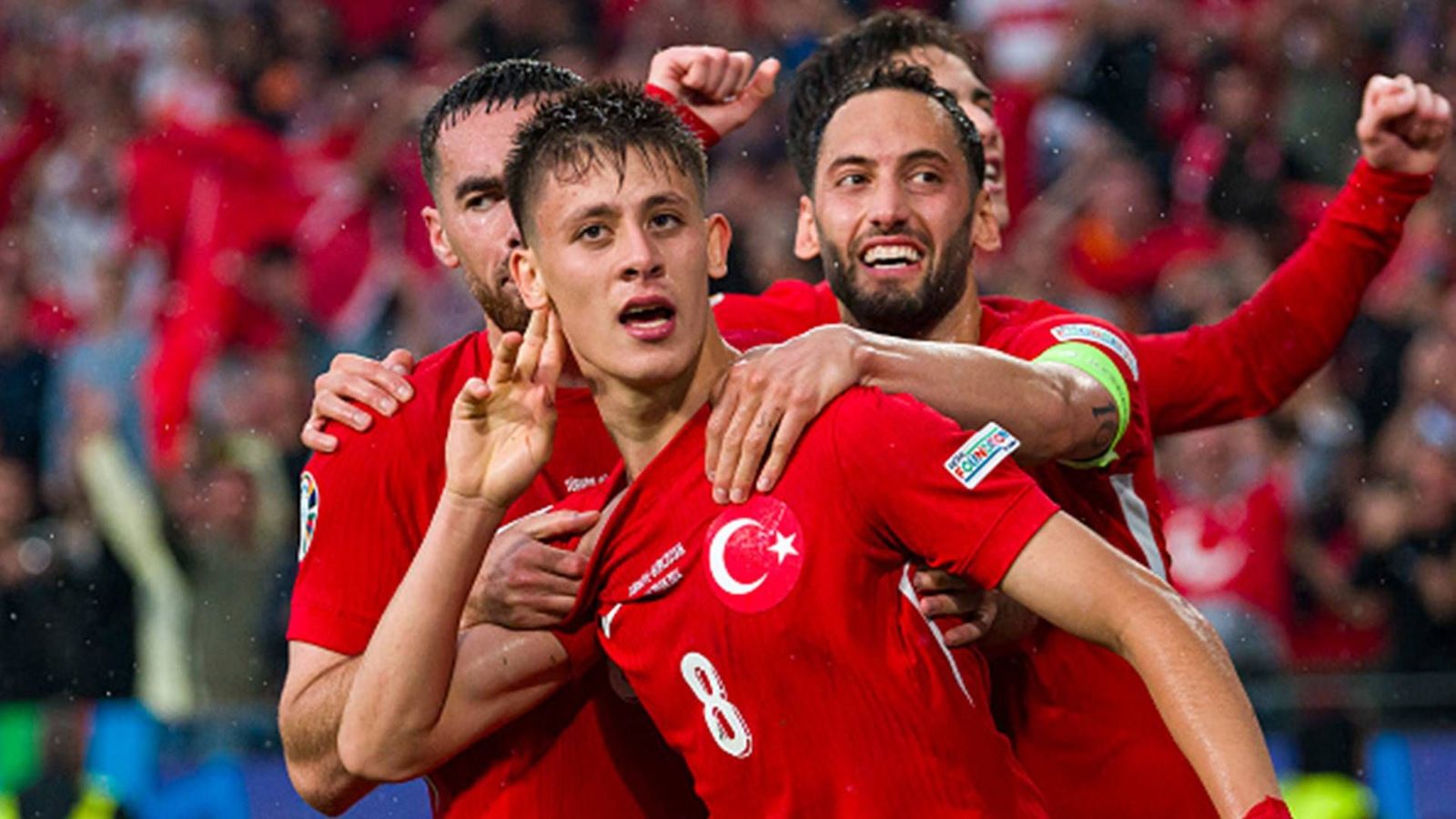 'Turkish Messi' Arda Güler breaks Cristiano Ronaldo's 20-year-old Euro record on debut in 3-1 win over Georgia Arda Guler of Turkey celebrates celebrating his goal with his teammates during the UEFA EURO 2024 group stage match between Turkiye and Georgia (Getty Images)