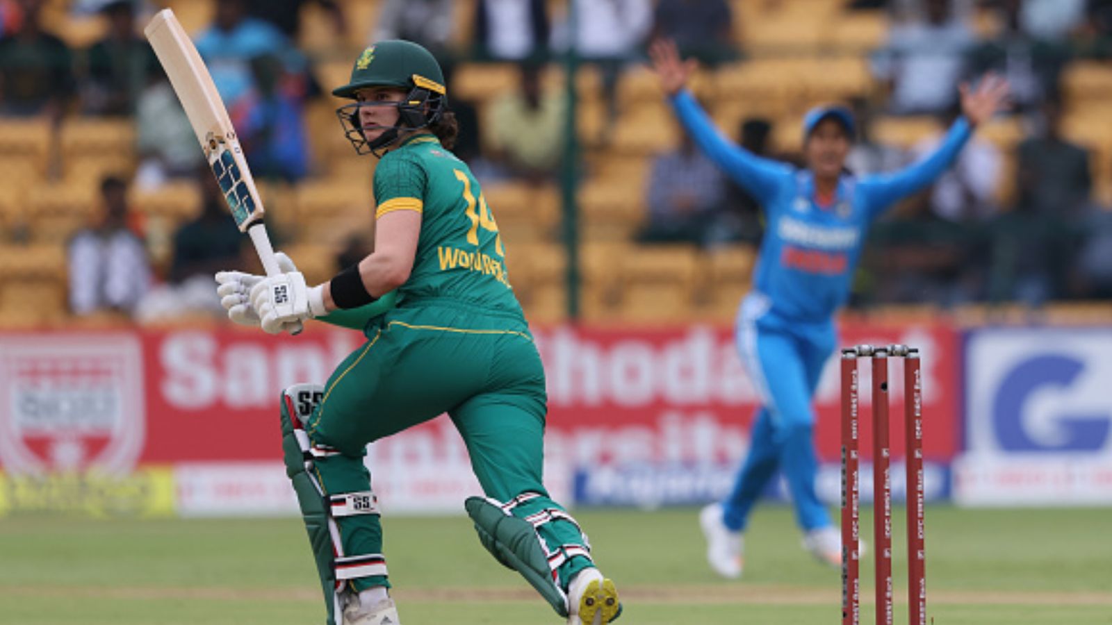 'It's annoying...I will try to switch off...': Captain Laura Wolvaardt left heartbroken after India edge South Africa in thrilling 2nd ODI South Africa's Laura Wolvaardt bats during 2nd ODI against India at M. Chinnaswamy Stadium on June 19. (Getty)