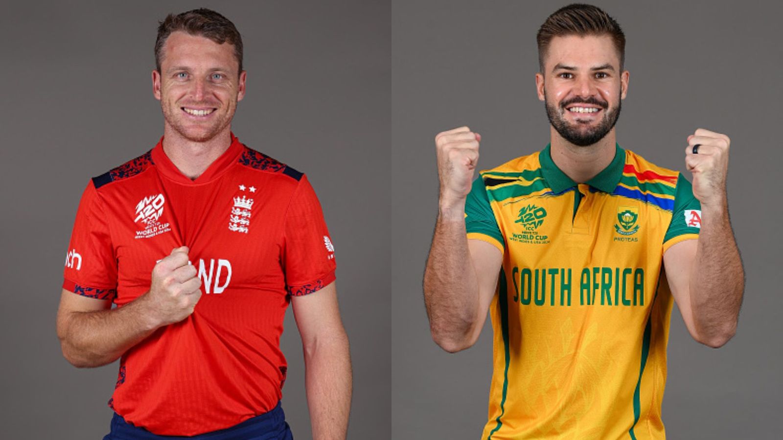 ENG vs SA, T20 World Cup 2024 Live Streaming: When and where to watch England vs South Africa clash online? Jos Buttler and Aiden Markram in frame (Getty)