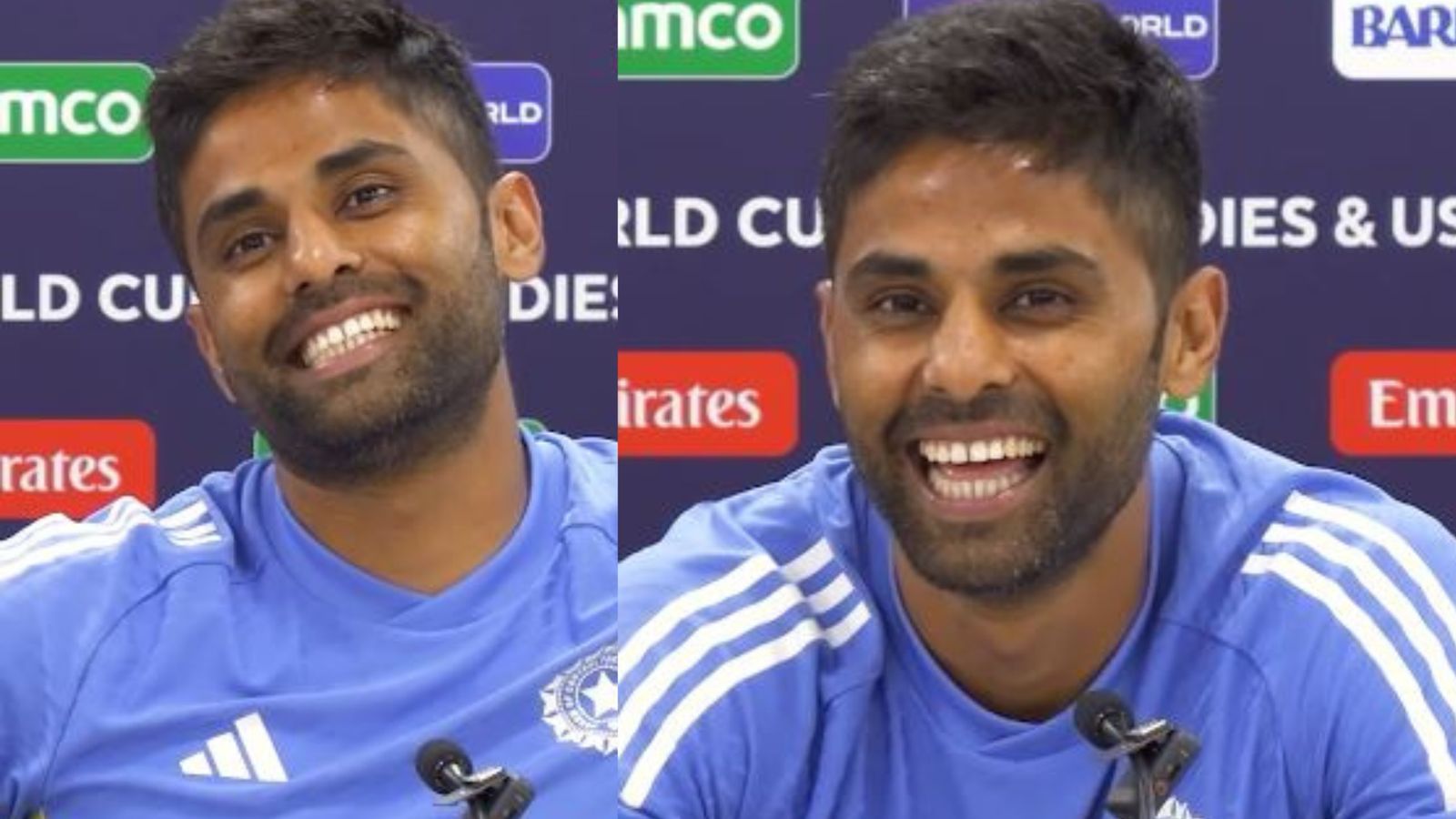 WATCH: Suryakumar Yadav mistakenly called Mohammed Siraj in presser, former's reply left everyone in stitches Suryakumar Yadav mistakenly called Mohammed Siraj in presser, former's reply left everyone in stitches. (Screengrab-X)