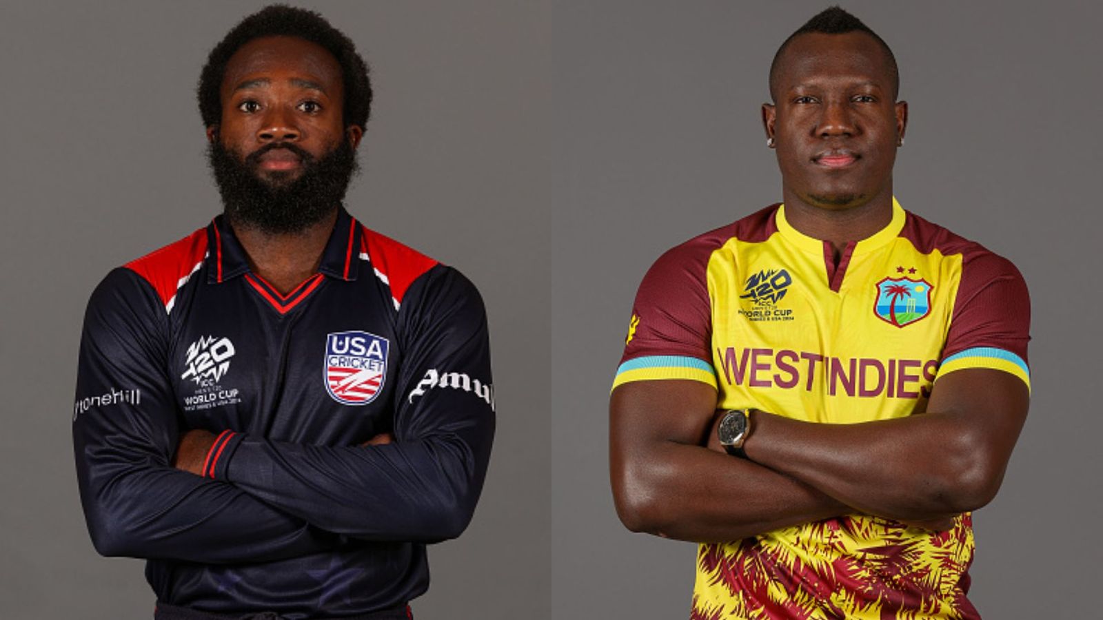 USA vs WI, T20 World Cup 2024 Live Streaming: When and where to watch United States vs West Indies clash online? Aaron Jones and Rovman Powell in frame (Getty)
