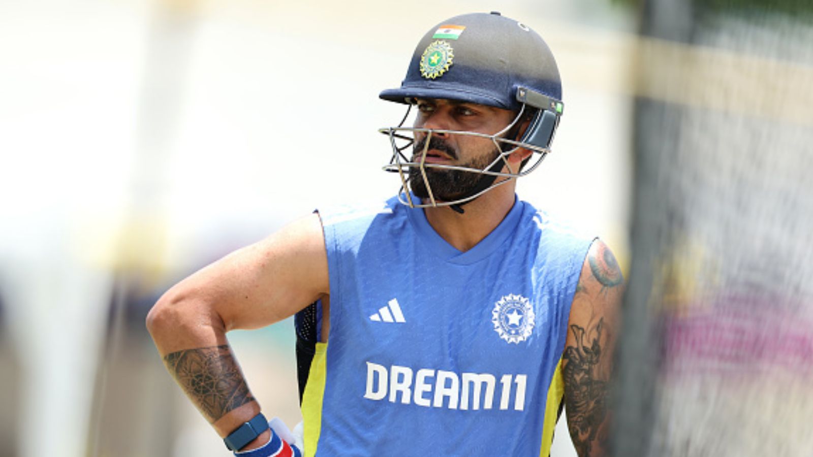 'I’m not happy, I would love it if he...': Vikram Rathour's blunt take on Virat Kohli's lean patch in T20 World Cup India's superstar batter Virat Kohli in this frame. (Getty)