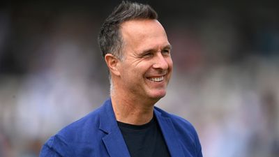 Michael Vaughan brutally trolls Pakistan journalist trying to mock him for England's Super 8 loss against South Africa Michael Vaughan in frame (Getty)