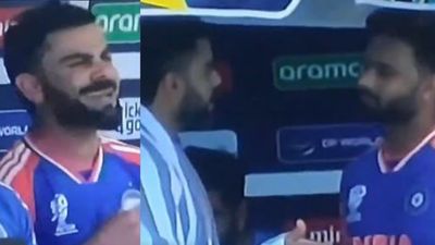 WATCH: Virat Kohli loses cool after Rishabh Pant wastes his wicket, scolds star southpaw in dugout Virat Kohli 'absolutely dejected' after Rishabh Pant wastes his wicket, scolds star southpaw in dugout. (Screengrab-X)