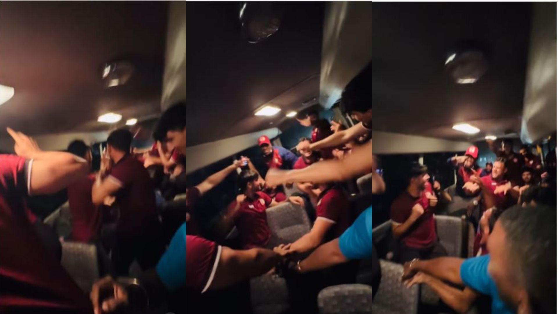 WATCH: Afghanistan team dances on Dwayne Bravo's 'Champion' song inside bus after historic win against Australia in Super 8 Afghanistan cricket team dances on Champion song (Instagram screen shots)