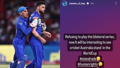 Naveen-ul-Haq's old post calling out Australia for refusing to play bilateral series resurfaces after momentous T20 World Cup 2024 win Naveen-ul Haq's old post goes viral again (Getty and Twitter)