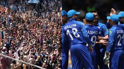 Afghanistan cricket fans celebrate on streets after Rashid Khan-led side register historic win vs Australia in T20 World Cup 2024: WATCH VIDEO Afghanistan Cricket fans (getty)