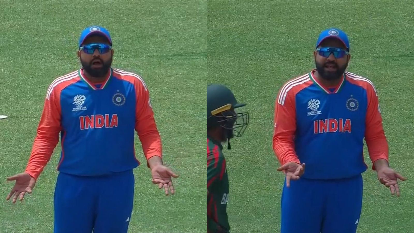 'Kya hai khelne de... maarne de ek out hua hai': Rohit Sharma's latest stump mic chat will leave you in splits Rohit Sharma during IND vs BAN (Twitter screen grab)