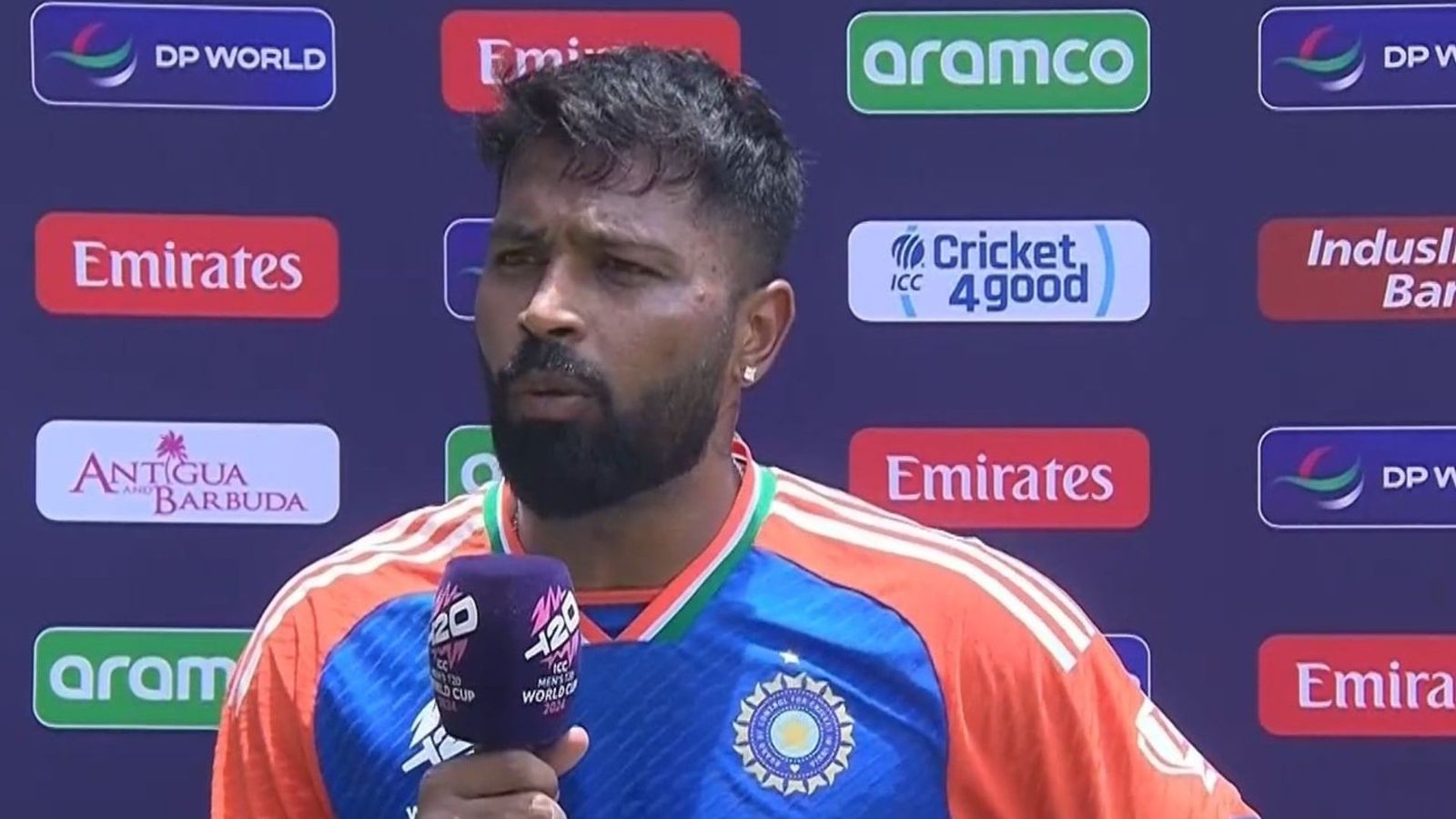 'I don't really try to take wickets': Hardik Pandya reveals his chat with Jasprit Bumrah after India beat Bangladesh in T20 World Cup 2024 Super 8 Hardik Pandya (credits x)