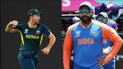 St Lucia pitch curator has an advice about team selection for India and Australia ahead of high-voltage Super 8 encounter Mitchell Marsh and Rohit Sharma in action during T20 World Cup 2024 (Getty Images)