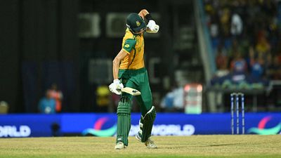 Jansen-Rabada get South Africa out of West Indies' chokehold, knock out co-hosts to reach T20 World Cup 2024 semifinals in thrilling encounter Marco Jansen celebrates South Africa's win over West Indies (Getty Images)