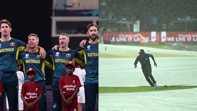 T20 World Cup 2024: Australia's semi-final qualification scenario if rain in St Lucia causes washout in IND vs AUS clash IND vs AUS clash under rain threat (Getty)
