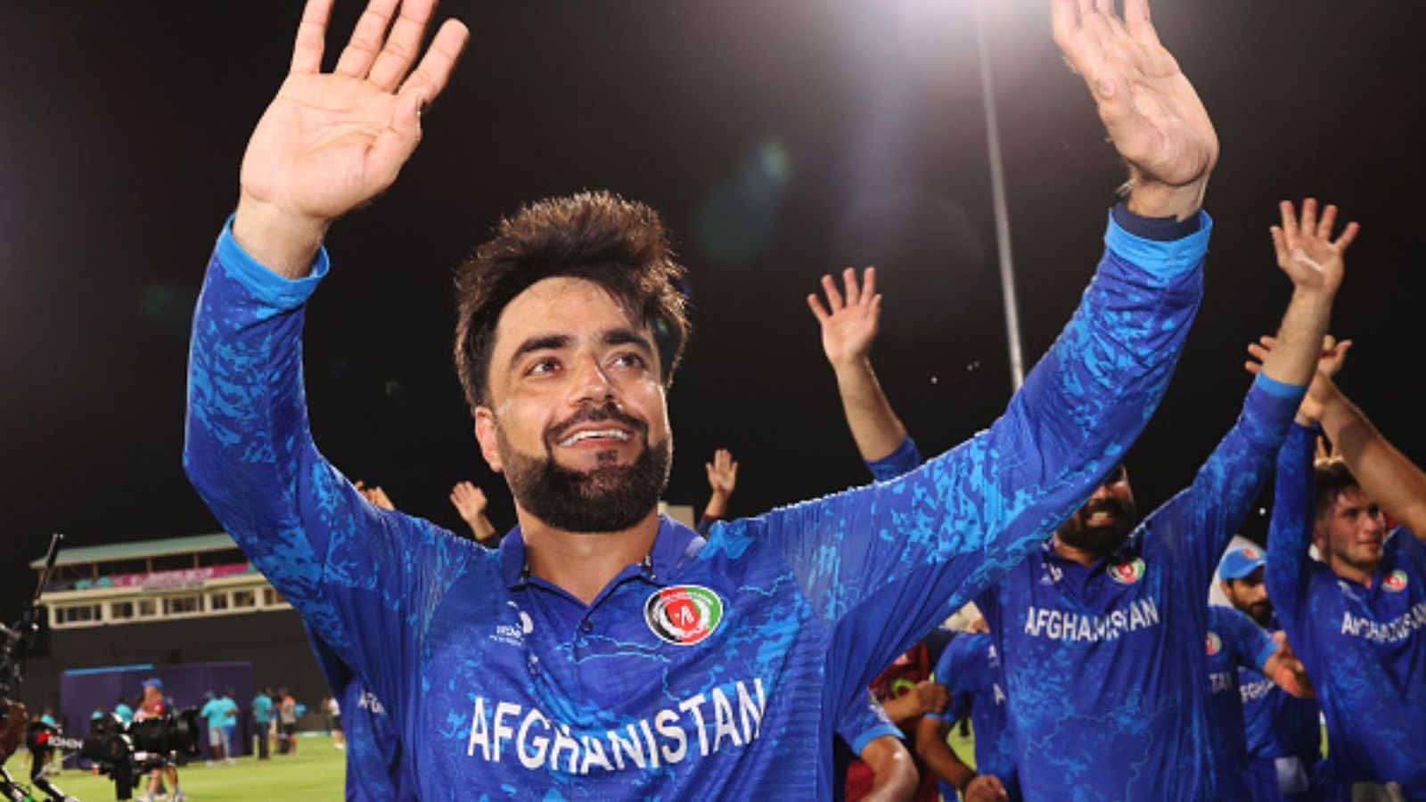'We'll make it.. prove you're right': Rashid Khan reveals the only cricket legend that predicted Afghanistan will reach T20 World Cup 2024 semi-finals Rashid Khan in frame (Getty)