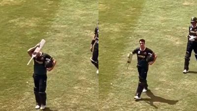 'That's for 2023, that's revenge': Indian fan's brutal reminder to Pat Cummins after loss against India in T20 World Cup 2024 Pat Cummins in frame (Twitter)