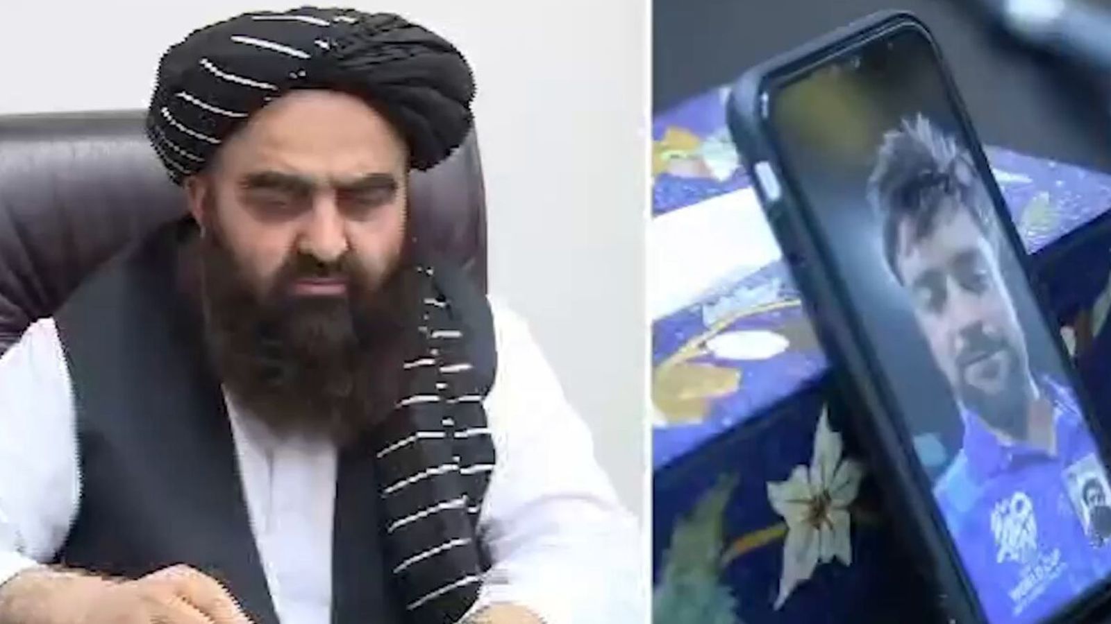 WATCH: Rashid Khan receives surprise video call from Afghanistan’s Foreign Minister after Semifinal qualification WATCH: Rashid Khan receives surprise video call from Afghanistan’s Foreign Minister after Semifinal qualification