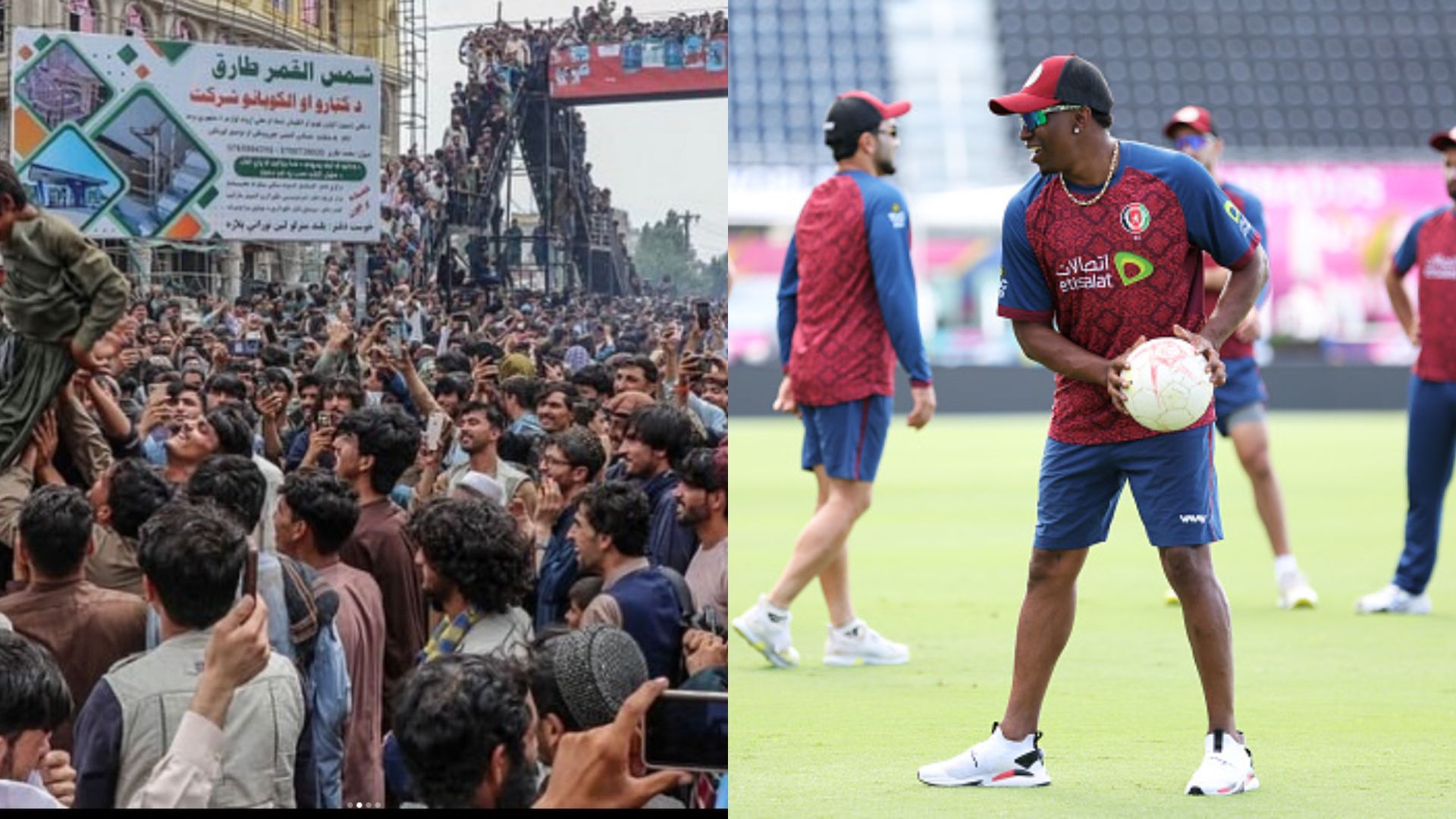 WATCH: Dwayne Bravo appreciates Afghanistan fan celebrating on his 'Champion' song after entry in semi-final Dwayne Bravo for Afghanistan fans (x)