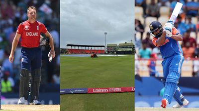 Incessant rain in Guyana puts India vs England semifinal at risk; who will bag the T20 World Cup final ticket if match gets washed out? England skipper Jos Buttler (left) and India skipper Rohit Sharma in this frame. (Getty)