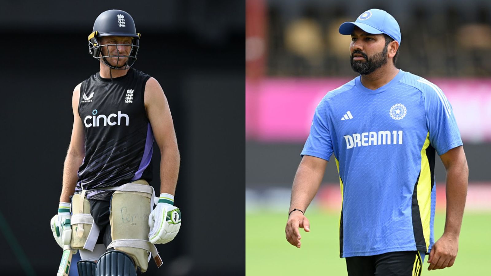 Statistical Twins: Unbelievable similarities spotted between Rohit Sharma and Jos Buttler ahead of IND vs ENG T20 World Cup semifinal Jos Buttler and Rohit Sharma frame (Getty)