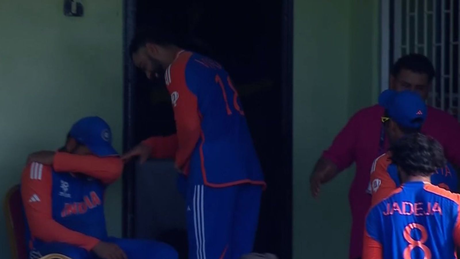 WATCH: Rohit Sharma breaks into tears, consoled by Virat Kohli after India beat England to make it to T20 World Cup 2024 final Rohit Sharma and Virat Kohli (credits x)