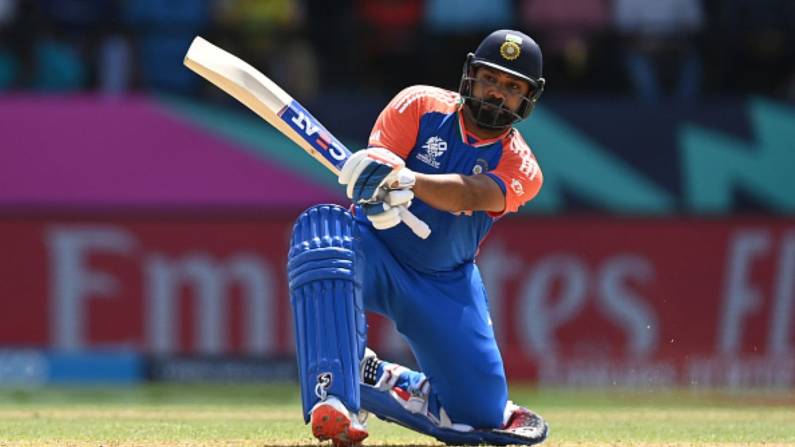 'Upar dega to deta hu na': Rohit Sharma's hilarious conversation with Suryakumar Yadav for Liam Livingstone caught on stump mic - WATCH Rohit Sharma in frame (Getty)
