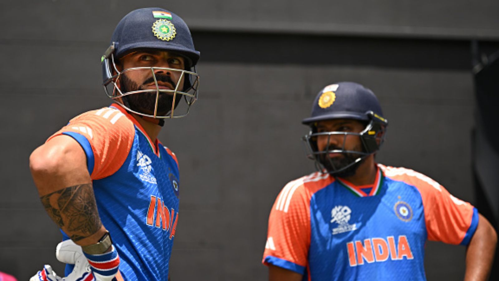 Rohit Sharma breaks silence on Virat Kohli's rusty form after India's win in T20 World Cup semis, says 'when you've played for 15 years...' India skipper Rohit Sharma (right) and superstar Virat Kohli in this frame. (Getty)