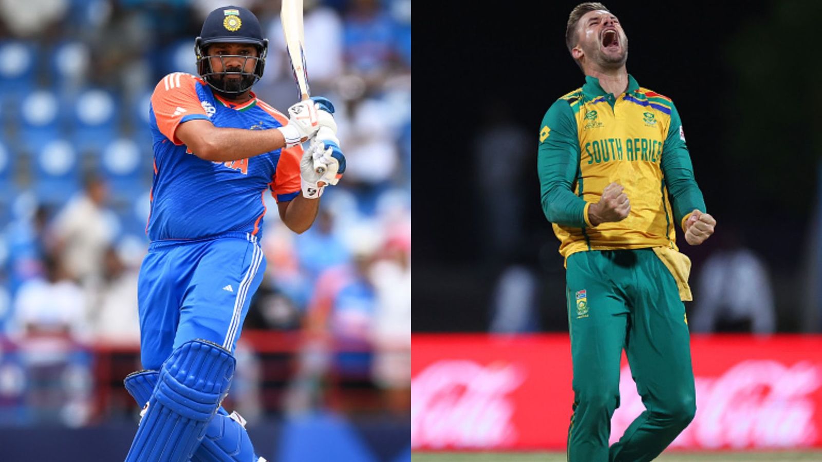 IND vs SA Final, T20 World Cup 2024 Live Streaming: When and where to watch India vs South Africa clash online? Rohit Sharma and Aiden Markram in frame (Getty)