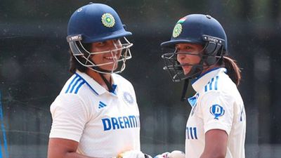 World Record Alert: Harmanpreet Kaur's India register highest score in women's Test cricket history Richa Ghosh and Harmanpreet Kaur during their partnership against South Africa (Photo Courtesy: BCCI Women, X)