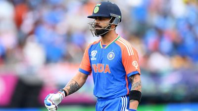 Former England captain blames New York pitches for Virat Kohli losing his IPL form, says 'He can be the glue, the rot...' Virat Kohli after losing his wicket to USA pacer Saurabh Netravalkar (Getty Images)