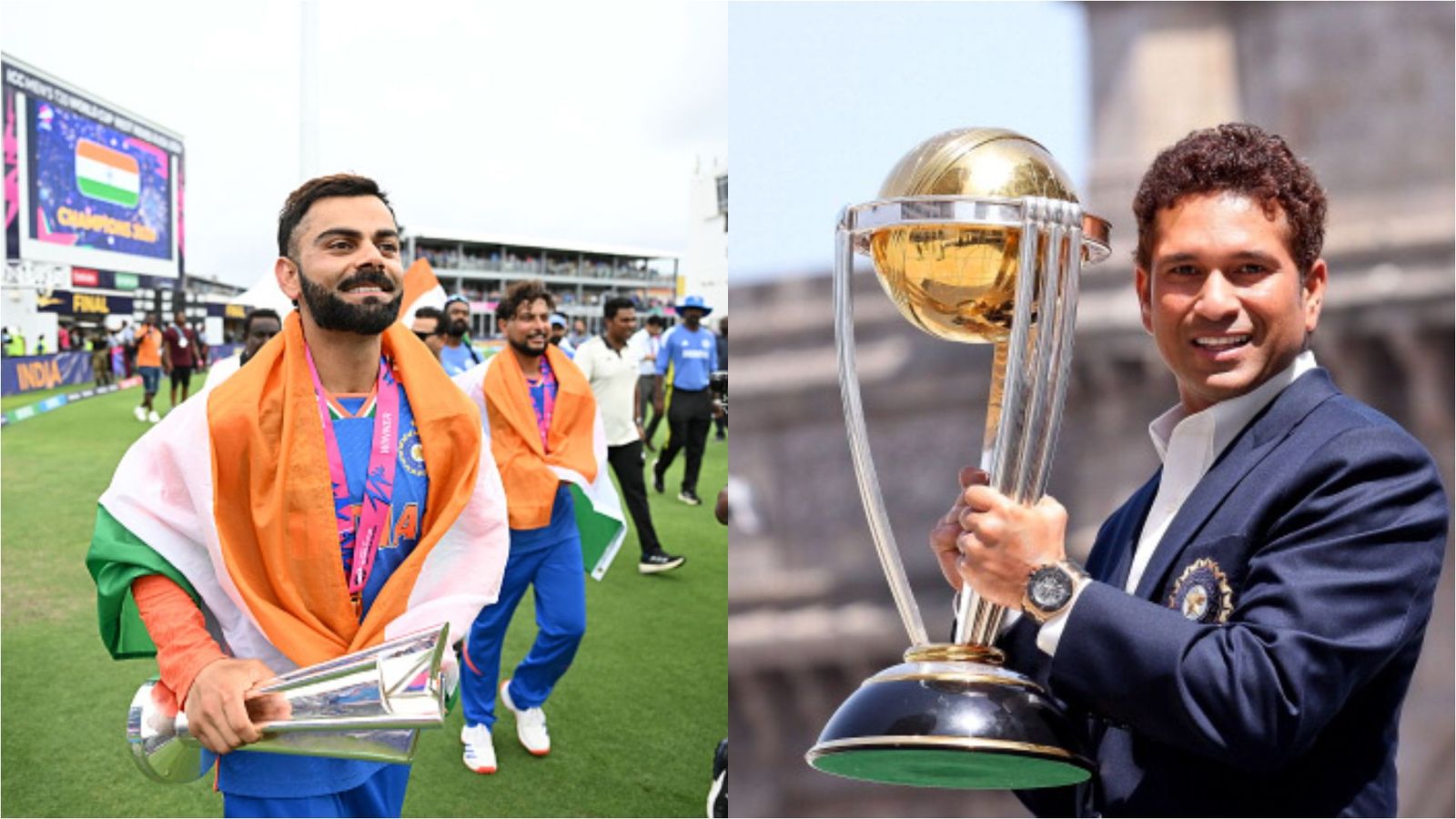 Virat Kohli and Sachin Tendulkar - Two Greats, Two World Cups and one destiny Virat Kohli and Sachin Tendulkar - Two Greats, Two World Cups and one destiny