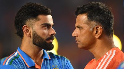 'I let myself down..': Virat Kohli opens up about heartfelt conversation with Rahul Dravid on batting struggles in T20 World Cup 2024 India's former head coach Rahul Dravid (right) and batting maestro Virat Kohli in this frame. (Getty)