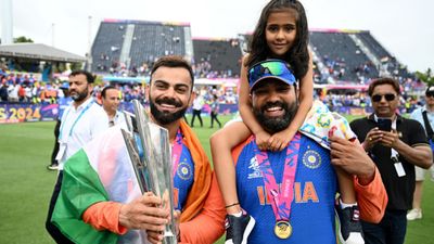 Rohit Sharma's mother makes special post for India captain and Virat Kohli after T20 World Cup triumph, says 'nation on his back, brother on his side' Virat Kohli and Rohit Sharma in frame (Getty)