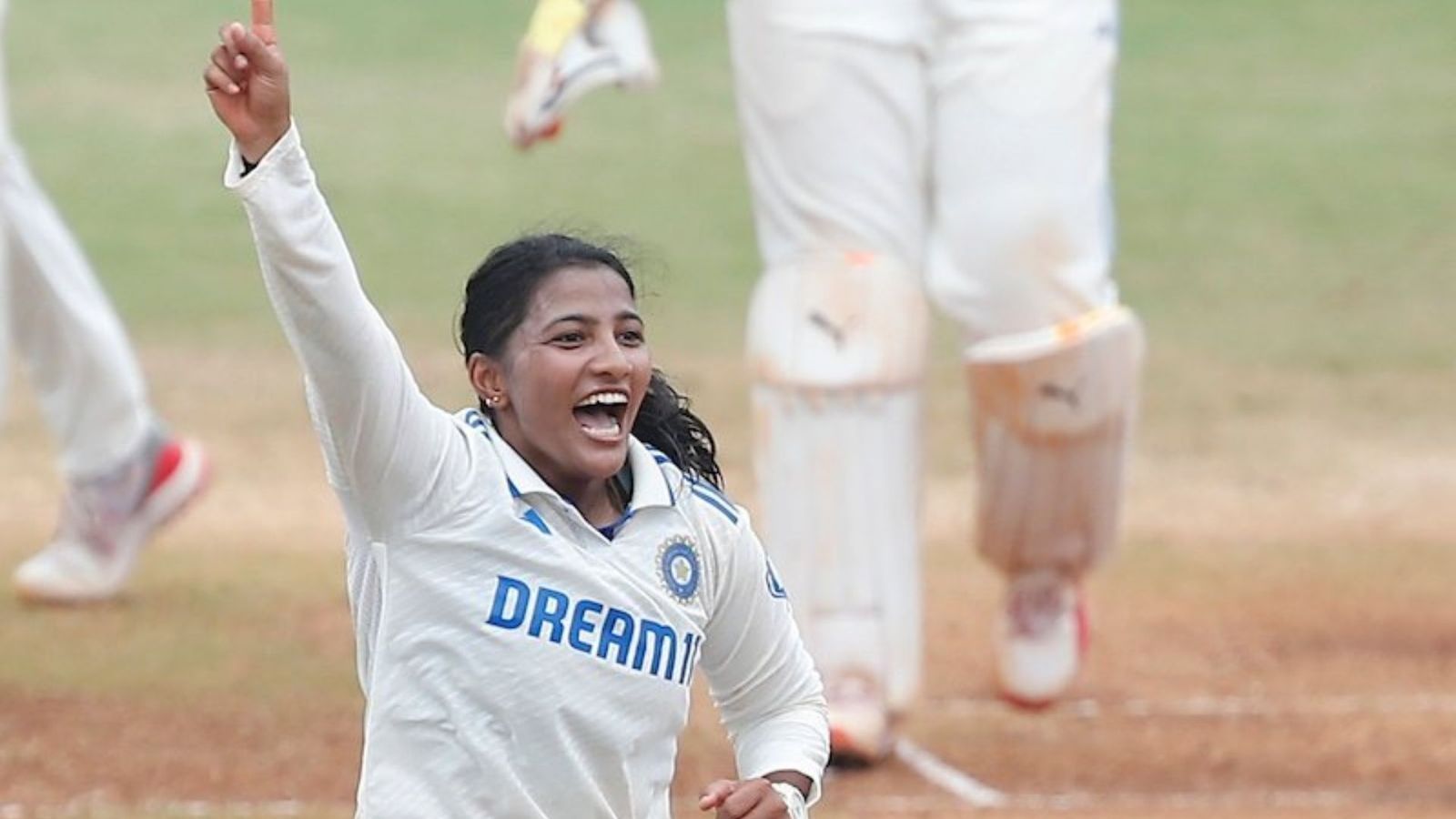 Spinner Sneh Rana creates history against South Africa, becomes first Indian women with 10-wicket haul in Test cricket Sneh Rana in frame (Getty)