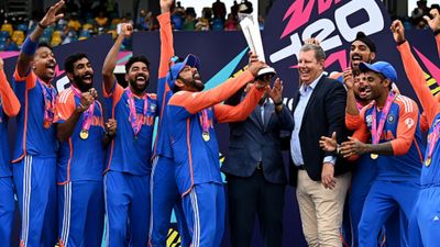 'Feels like it hasn't happened': Indian captain Rohit Sharma reveals being in disbelief of winning T20 World Cup 2024 Team India in frame (Getty)