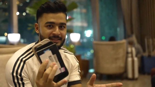 Riyan Parag does a Rohit Sharma, forgets passport, phone before boarding flight for Zimbabwe; watch video Riyan Parag shows his phone and passport (Screengrab: X, BCCI)