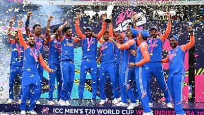 T20 World Cup 2024 victory parade: When and Where to watch India's felicitation online and on TV in India India celebarting World Cup win (getty)