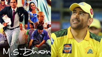 Sushant Singh Rajput starrer 'MS Dhoni The Untold Story' set to re-release in theatres on this day MS Dhoni The Untold Story poster with MS Dhoni (x)