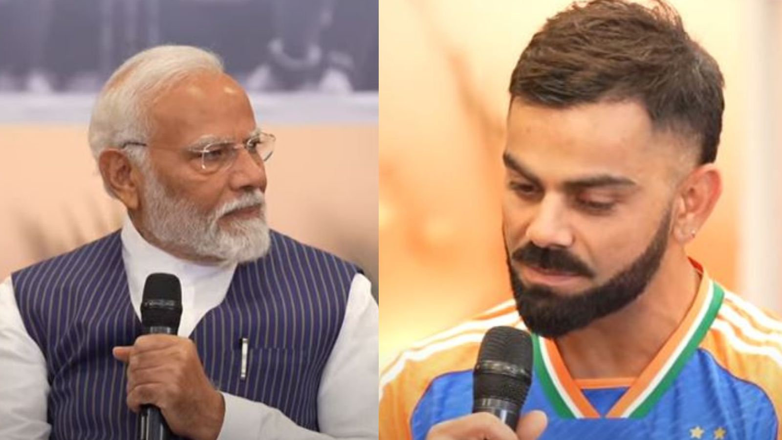 'Mera ehenkaar samne aa gaya tha...': Virat Kohli makes shocking revelation to PM Modi on his batting struggles in T20 World Cup 2024 Indian PM Narendra Modi (left) and Team India's batting maestro Virat Kohli in this frame. (Screengrab-X))