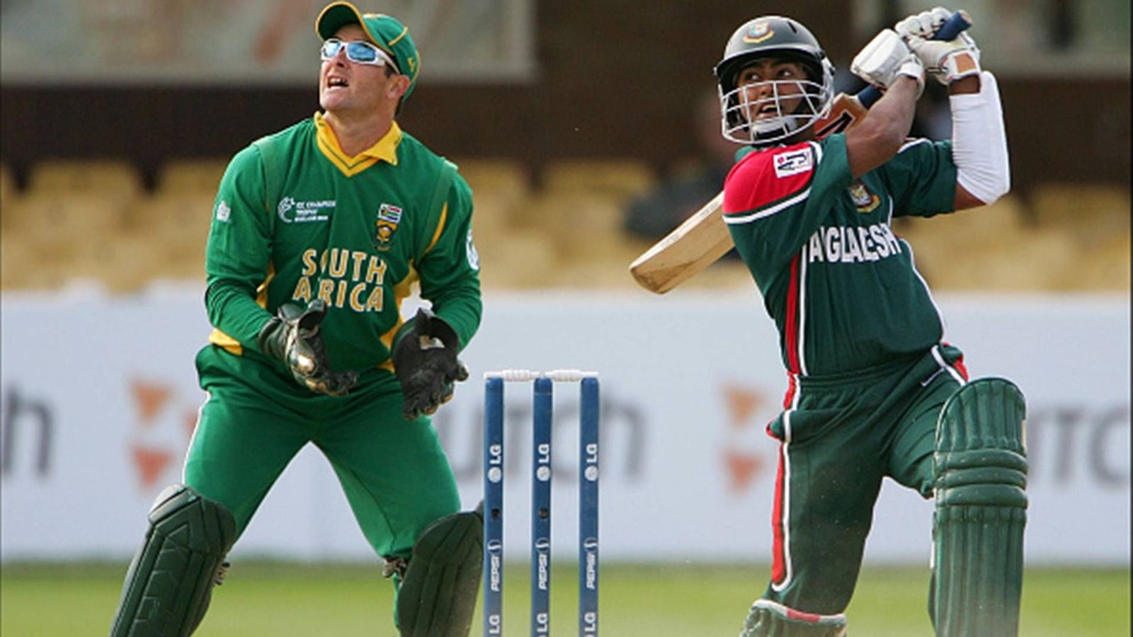 Former Bangladesh batter and team's logistical manager in T20 World Cup 2024 suffers brain hemorrhage Bangladesh's Nafees Iqbal plays an aerial shot against South Africa (File Photo: Getty Images)