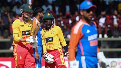 Shubman Gill's India suffer shocking defeat against Zimbabwe in 115-run chase in 1st T20I a week after becoming T20 World Cup champions Zimbabwe's Brian Bennett (L) and Wessly Madhevere (C) talk between overs during the first T20I against India at Harare Sports Club in Harare on July 6, 2024. (Getty)