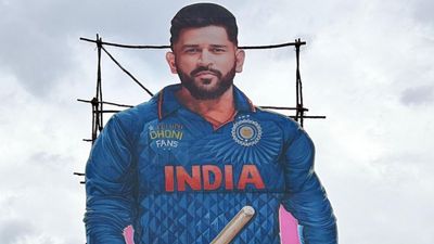 MS Dhoni's 43rd birthday: Fans start celebrating India's legend birthday with 100 feet cutout; WATCH VIDEO MS Dhoni (credits x)