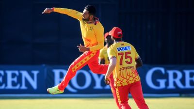 'World champions play like...': Sikandar Raza's big statement after pulling off stunning upset win over India in 1st T20I Zimbabwe skipper Sikandar Raza celebrates dismissing India player in this frame. (X)