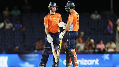 Former RCB opener and Punjab Kings batter's fifties help San Francisco Unicorns beat LA Knight Riders by 6 wickets Finn Allenn and Matthew Short during the run chase against LA Knight Riders (Photo Courtesy: San Francisco Unicorns)