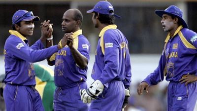 After early exit from T20 World Cup 2024, former Sri Lankan captain asked to take over as head coach before India series Sanath Jayasuriya celebrates a wicket with his teammates (File Photo: Getty Images)
