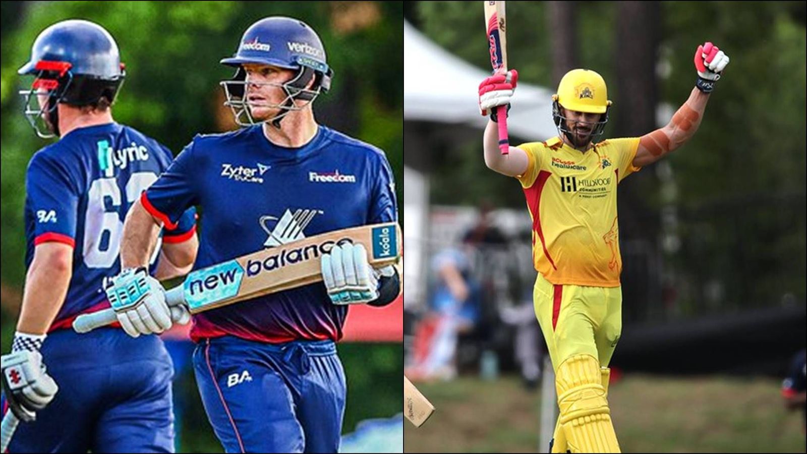 Rain stops Travis Head, Steve Smith's rampage as Texas Super Kings evade Washington Freedom's wrath after Faf du Plessis' 58-ball century Travis Head and Steve Smith running between the wickets; Faf du Plessis celebrates his maiden MLC century