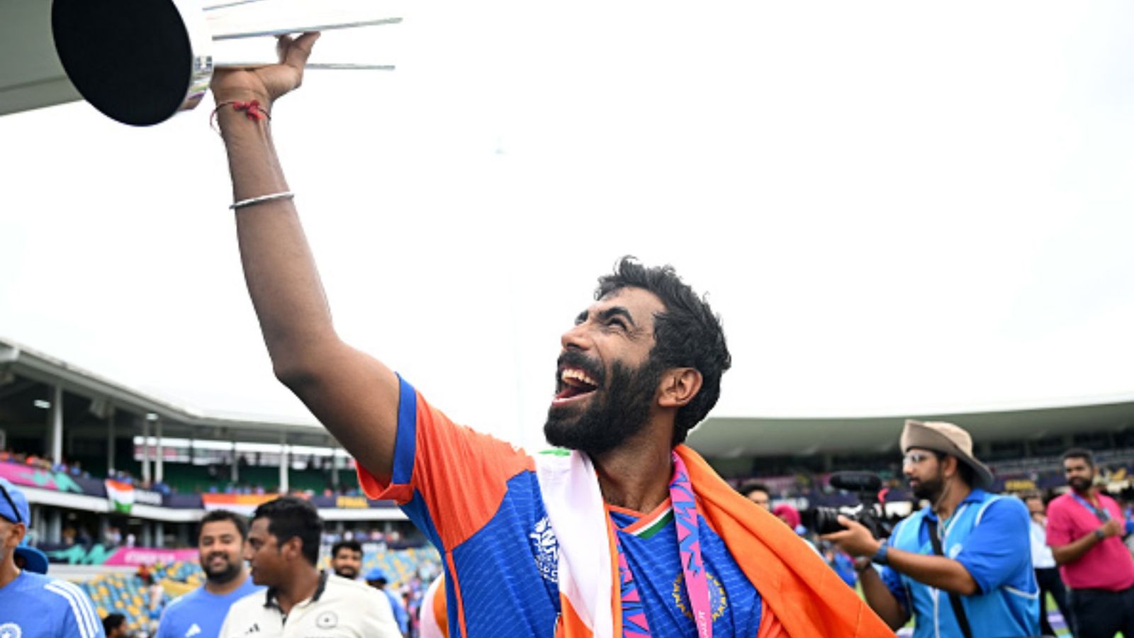 ICC rewards Jasprit Bumrah for T20 World Cup 2024 heroics, star pacer receives special award Jasprit Bumrah in frame (Getty)