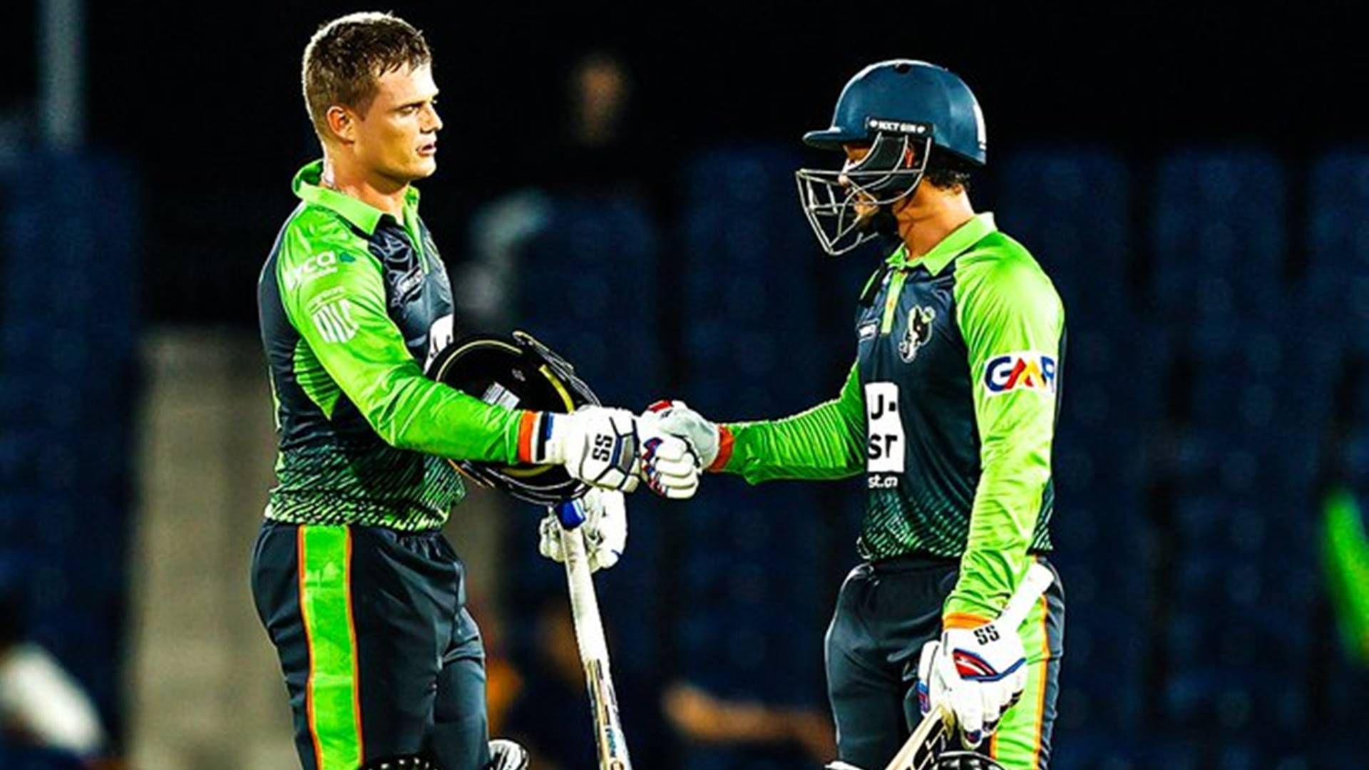 Benched throughout T20 World Cup 2024 despite top-order struggling, South Africa opener smashes 66-ball 103 to help Seattle Orcas beat LA Knight Riders Ryan Rickelton celebrates his maiden T20 century with Quinton de Kock (Photo Courtesy: Seattle Orcas)