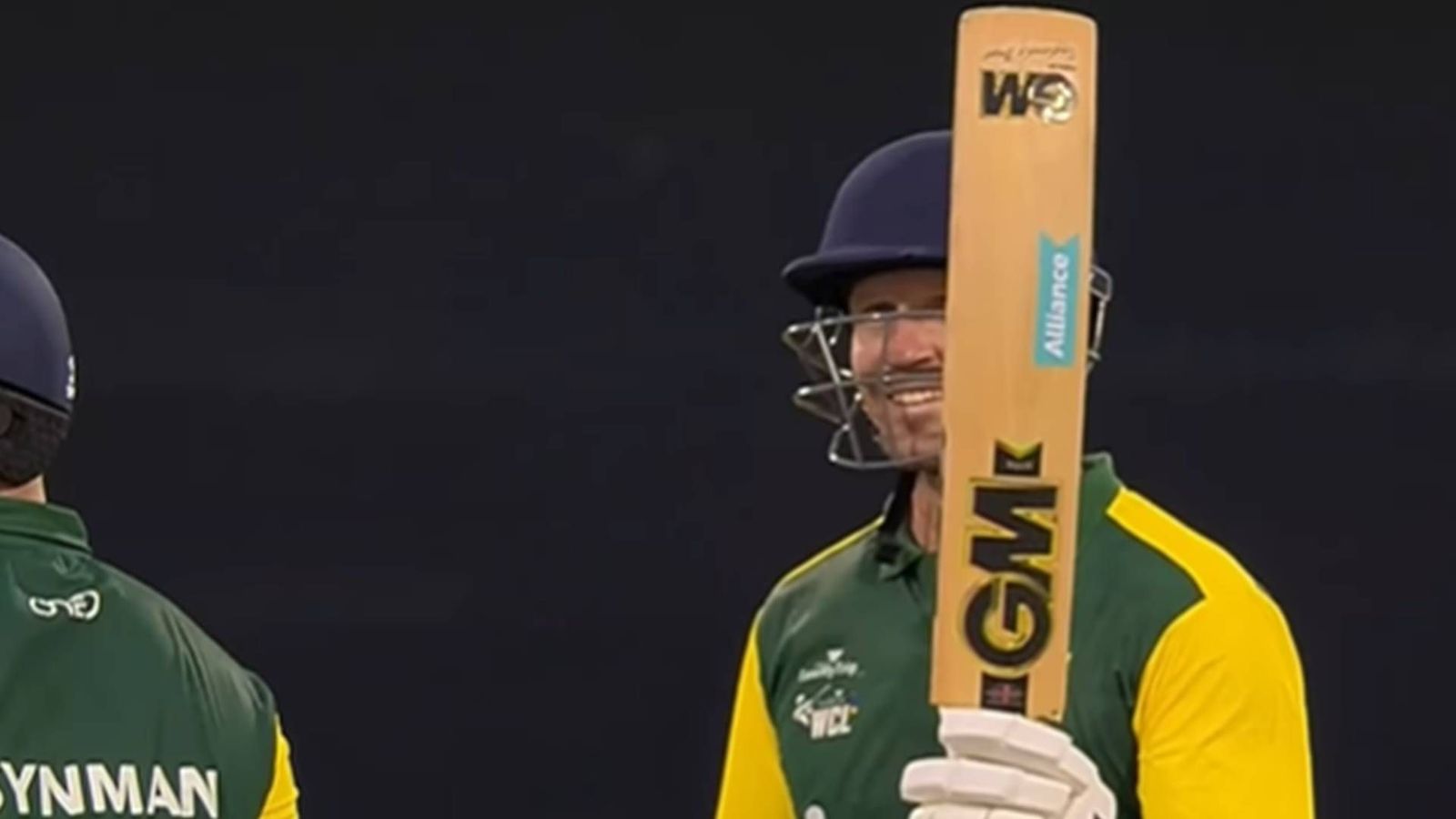Never played T20I for South Africa, Test cricketer smashes unbeaten 105 to help chase down 211 against Pakistan Champions with ease Sarel Erwee celebrates his century (Screengrab: WCL Instagram)