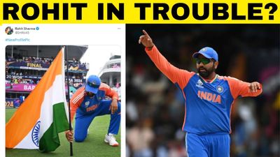 Did Rohit Sharma disrespect the Indian flag? Flag Code states... SportsTak